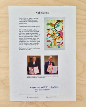 Nobel_edition_no11_info Nobelpris skiss fine art print intyg