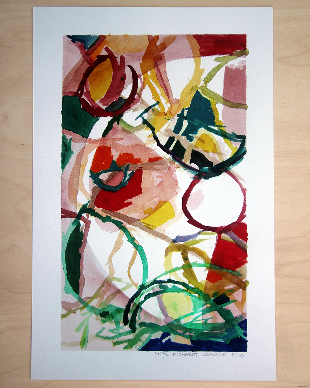 Nobel_edition_no13 Nobelpris skiss till diplom fine art print Anja Richardt Krabbe