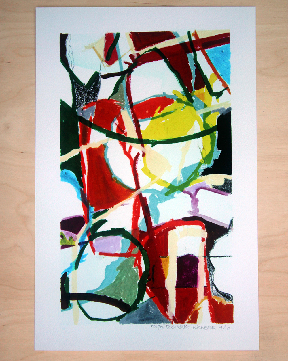 Nobel_edition_no14 Nobelpris skiss till diplom fine art print Anja Richardt Krabbe