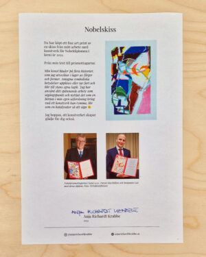Nobel_edition_no18_info Nobelpris skiss fine art print intyg
