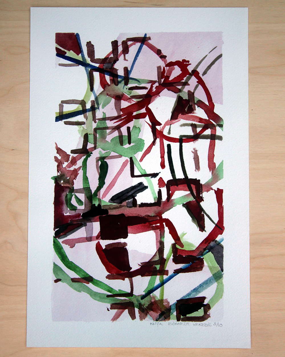 Nobel_edition_no19 Nobelpris skiss till diplom fine art print Anja Richardt Krabbe