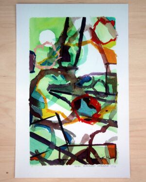 Nobelpris skiss till diplom fine art print Anja Richardt Krabbe