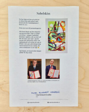Nobel_edition_no2_info Artprint Nobelskiss