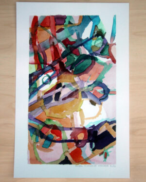 Nobelpris skiss till diplom fine art print Anja Richardt Krabbe