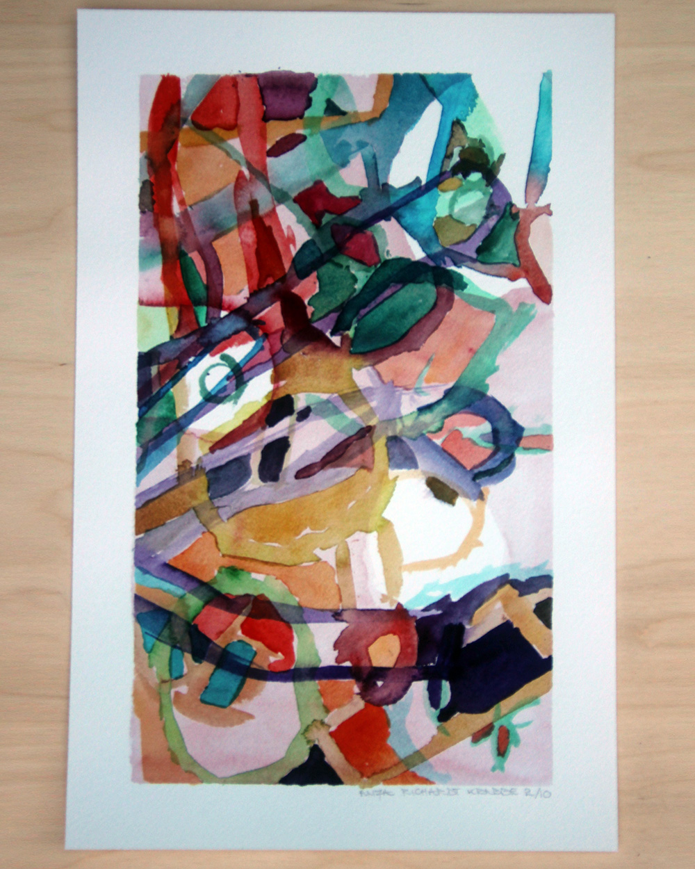 Nobel_edition_no7 Nobelpris skiss till diplom fine art print Anja Richardt Krabbe