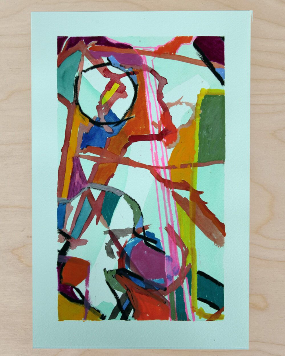 Original Nobelpris skiss till diplom Anja Richardt Krabbe