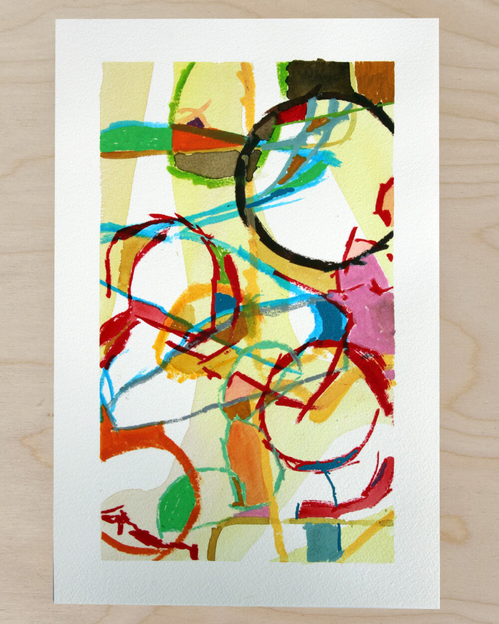 Original Nobelpris skiss till diplom Anja Richardt Krabbe