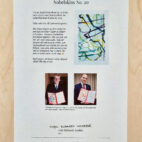 original Nobelpris skiss till diplom Anja Richardt Krabbe